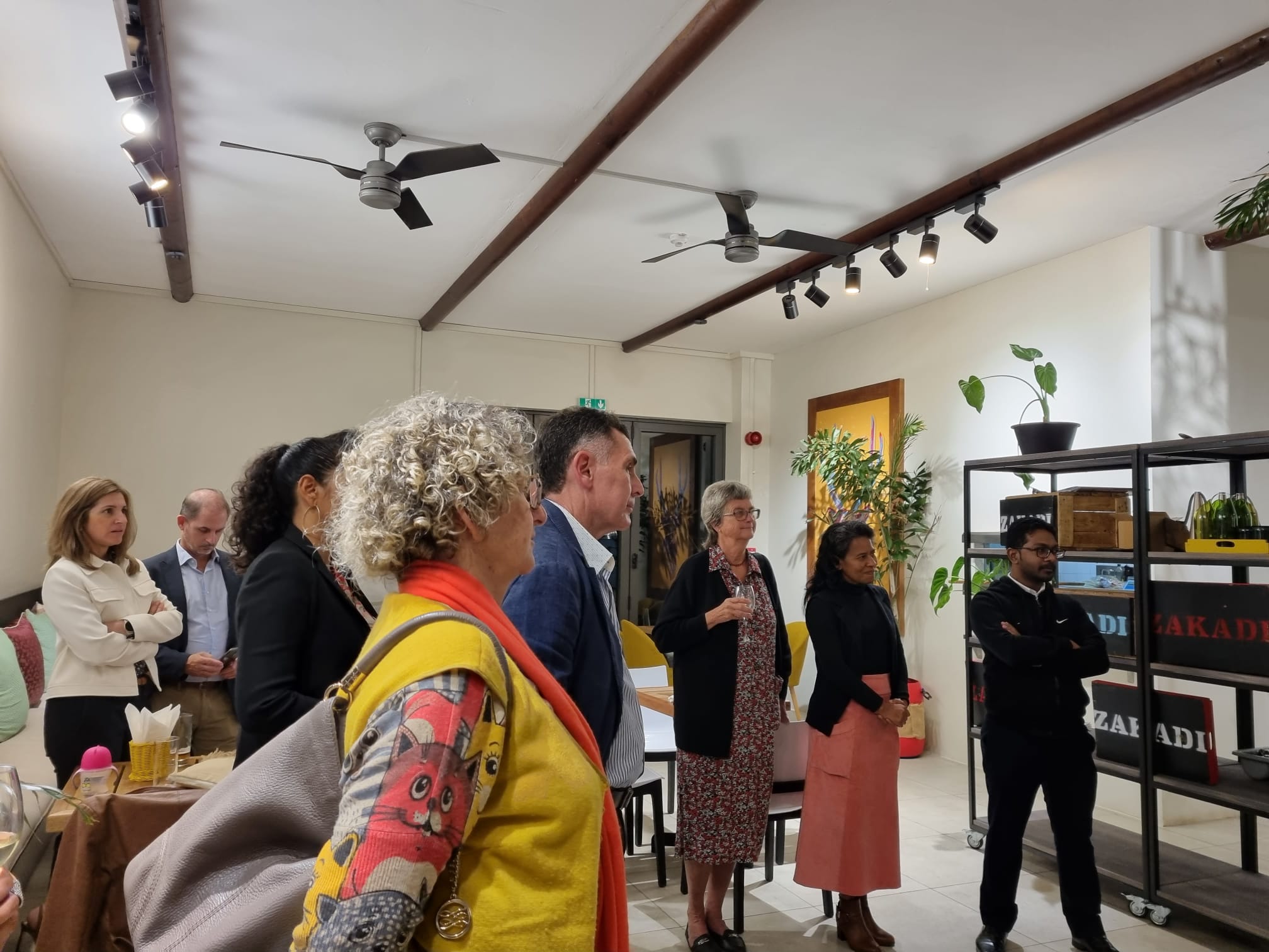 Lunch at Zakadi — Stanford University Visit